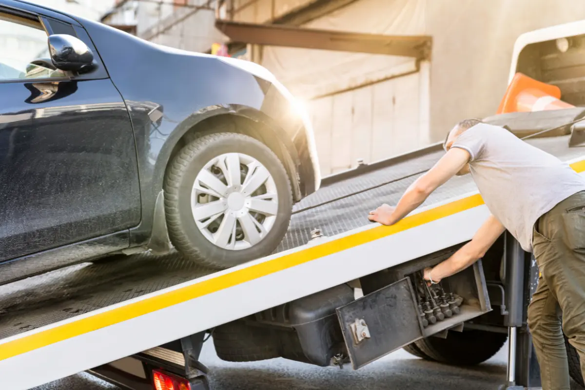 Car On Recovery Truck